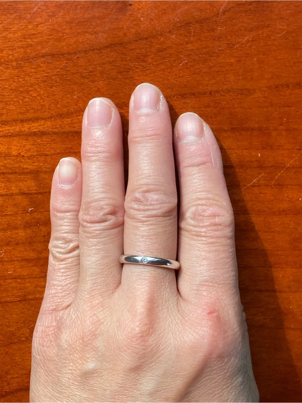 Tiffany & Co. Elsa Peretti Sterling Silver Band with Diamond